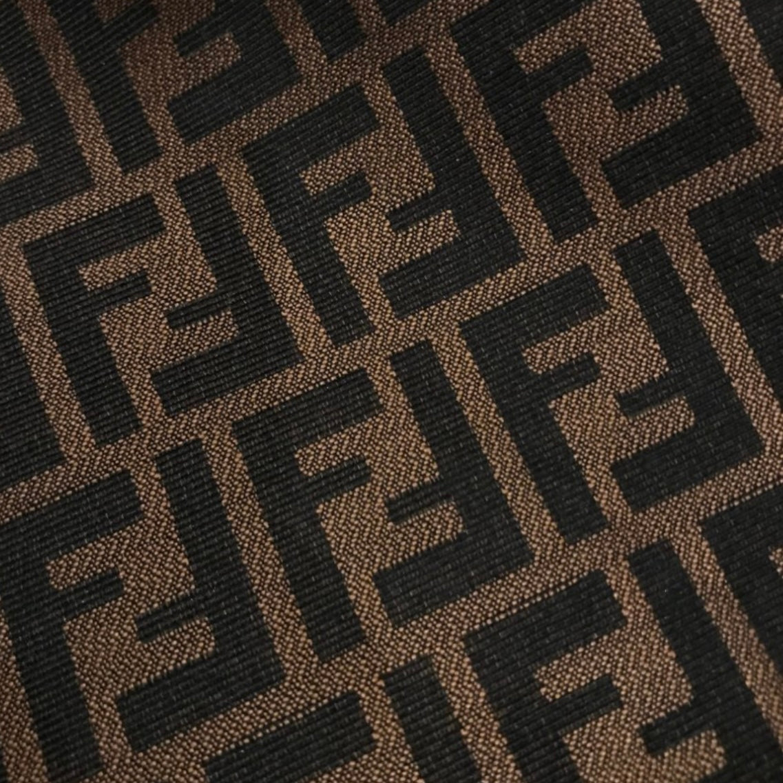Designer Brown Fendi Denim 1 Yard