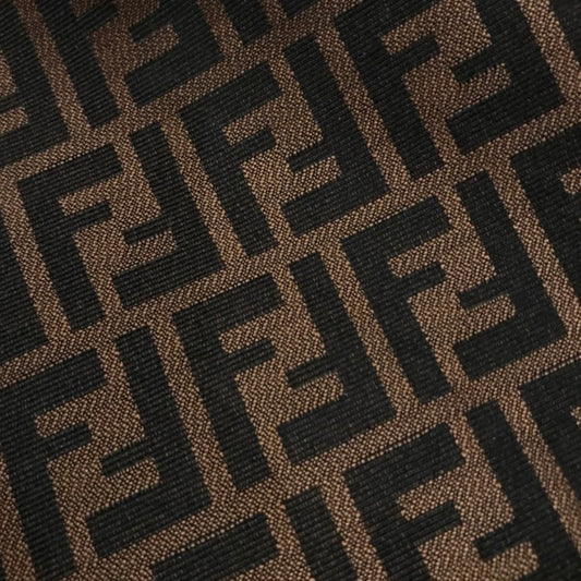Designer Brown Fendi Denim 1 Yard