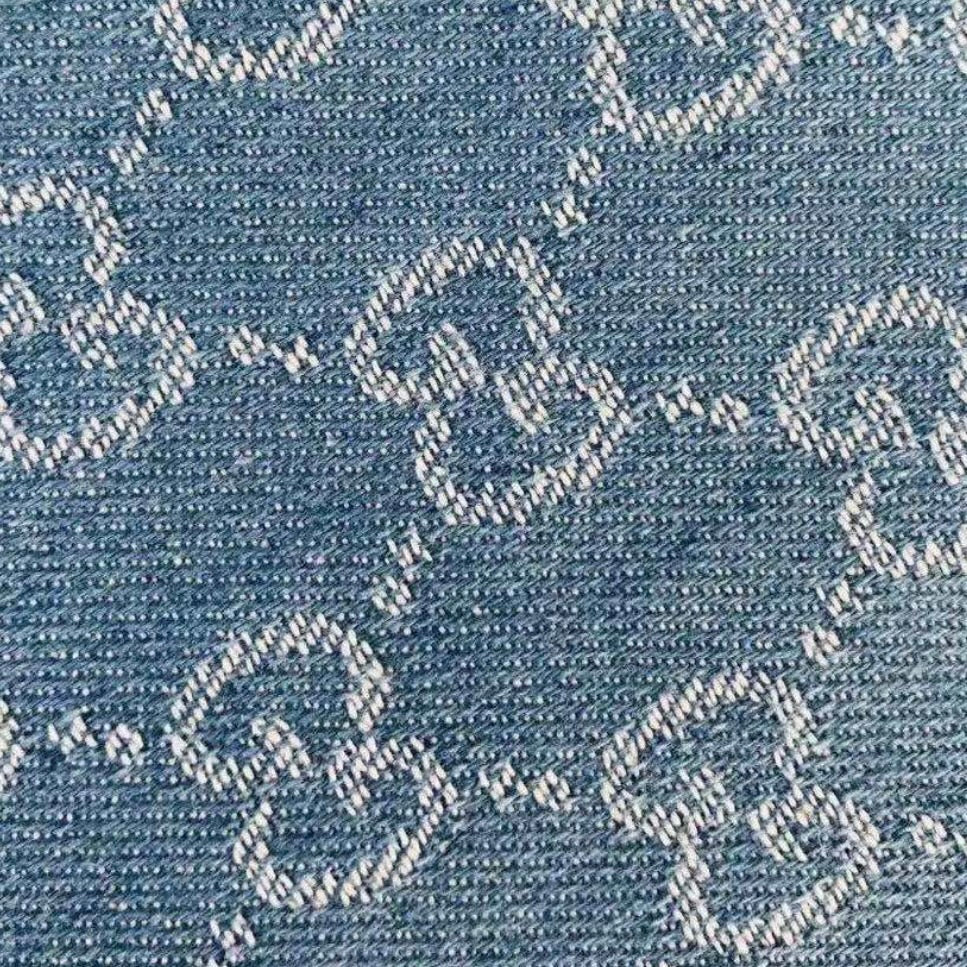Designer Light Blue GG Denim 1 Yard