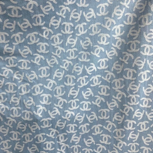 Designer Blue Chanel Denim 1 Yard