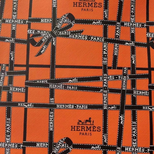 Designer Orange Hermes Classic 1 Yard